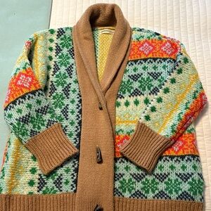 Anthropologie shawl collar sweater.  Worn twice.  Like new. XS/S